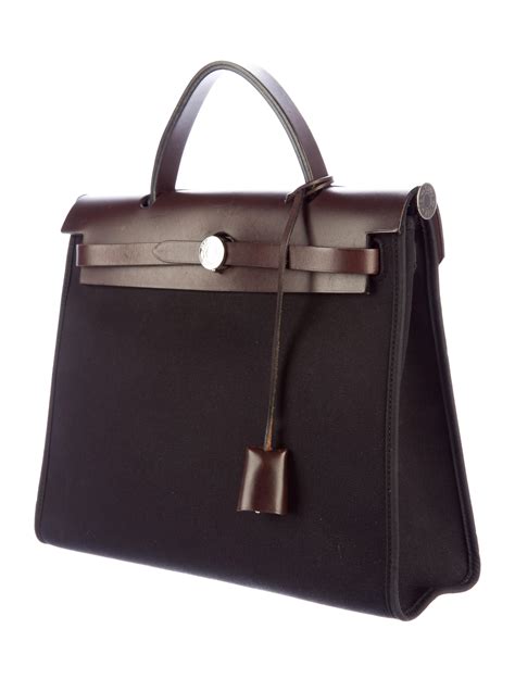 hermes herbag zip 31 black|Hermes herbag zip cabine bag.